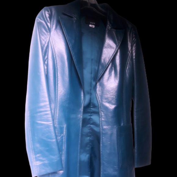O'2nd Generation Teal LeatherJacket - Picture 3 of 5
